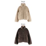 【洗える】フェイクファースタンドカラーブルゾン | coca | 詳細画像16 