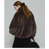 【洗える】フェイクファースタンドカラーブルゾン | coca | 詳細画像7 