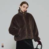 【洗える】フェイクファースタンドカラーブルゾン | coca | 詳細画像1 