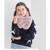 ［Pink］ | フェイクファーリボンティペット キッズ | coca