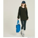 Vネックニットチュニック | coca | 詳細画像13 