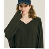 Vネックニットチュニック | coca | 詳細画像17 