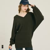 Vネックニットチュニック | coca | 詳細画像1 