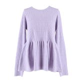 ペプラムギャザーニットトップス ウォッシャブル | coca | 詳細画像3 