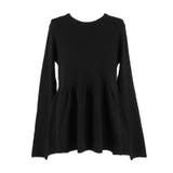 ペプラムギャザーニットトップス ウォッシャブル | coca | 詳細画像5 