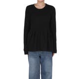 ペプラムギャザーニットトップス ウォッシャブル | coca | 詳細画像6 