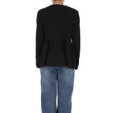 ペプラムギャザーニットトップス ウォッシャブル | coca | 詳細画像8 