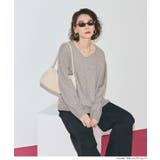【RICH KNIT】Vネックオーバーサイズプルオーバー | coca | 詳細画像13