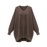 【RICH KNIT】Vネックオーバーサイズプルオーバー | coca | 詳細画像23
