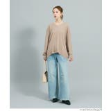 【RICH KNIT】Vネックオーバーサイズプルオーバー | coca | 詳細画像3