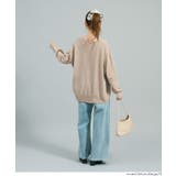 【RICH KNIT】Vネックオーバーサイズプルオーバー | coca | 詳細画像5