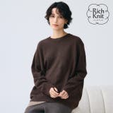 【RICH KNIT】クルーネックオーバーサイズプルオーバー  | coca | 詳細画像1 