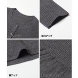リッチニットリブ長袖ペプラムカーディガン | coca | 詳細画像15 