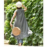 たっぷり裾フリルテールカットワンピース(ノースリーブ タンクトップ 切りっぱなし | coca | 詳細画像14