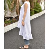 たっぷり裾フリルテールカットワンピース(ノースリーブ タンクトップ 切りっぱなし | coca | 詳細画像5