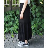 裾フレアフリルマーメイドスカート(ロング丈 Aライン タイトスカート | coca | 詳細画像4 