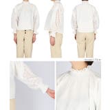 ふんわり袖刺繍レースコットンブラウス 田中亜希子さん着用 | coca | 詳細画像14 