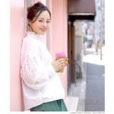 ふんわり袖刺繍レースコットンブラウス 田中亜希子さん着用 | coca | 詳細画像6 