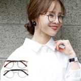 ポインテッドブリッジ細フレーム伊達眼鏡 田中亜希子さん着用 | coca | 詳細画像1