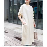 微裏起毛やわらかスウェットワンピース(ロングワンピース 長袖 無地 | coca | 詳細画像14 