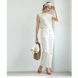 ホワイトデニム レディース ストレート | coca | 詳細画像12 