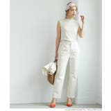 ホワイトデニム レディース ストレート | coca | 詳細画像7 