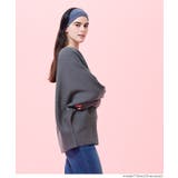 シリーズ累計79万枚突破！しっとり柔らかな素材のドルマンVネックニット | coca | 詳細画像15 