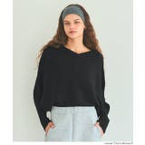 シリーズ累計79万枚突破！しっとり柔らかな素材のドルマンVネックニット | coca | 詳細画像21 