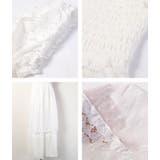 裾ふんわりコットン花柄レース透け感ロング丈ワンピース(マキシワンピース 16ss | coca | 詳細画像3