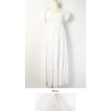 裾ふんわりコットン花柄レース透け感ロング丈ワンピース(マキシワンピース 16ss | coca | 詳細画像4