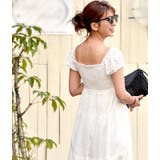 裾ふんわりコットン花柄レース透け感ロング丈ワンピース(マキシワンピース 16ss | coca | 詳細画像6