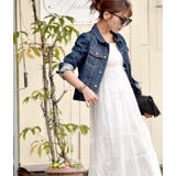 裾ふんわりコットン花柄レース透け感ロング丈ワンピース(マキシワンピース 16ss | coca | 詳細画像9