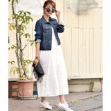 裾ふんわりコットン花柄レース透け感ロング丈ワンピース(マキシワンピース 16ss | coca | 詳細画像10