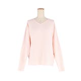 シリーズ累計79万枚突破！しっとり柔らかな素材のドルマンVネックニット | coca | 詳細画像7 