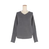 シリーズ累計79万枚突破！しっとり柔らかな素材のドルマンVネックニット | coca | 詳細画像9 