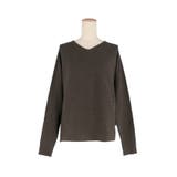 シリーズ累計79万枚突破！しっとり柔らかな素材のドルマンVネックニット | coca | 詳細画像10 