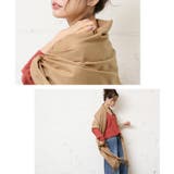 肌触り抜群シンプル大判ストール 田中亜希子さん着用(マフラー ショール | coca | 詳細画像17