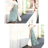 ふんわり小花柄キャミソールワンピース(ロングワンピース フレア Aライン | coca | 詳細画像11 