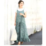 ふんわり小花柄キャミソールワンピース(ロングワンピース フレア Aライン | coca | 詳細画像7 