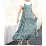 ふんわり小花柄キャミソールワンピース(ロングワンピース フレア Aライン | coca | 詳細画像8 