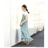 ふんわり小花柄キャミソールワンピース(ロングワンピース フレア Aライン | coca | 詳細画像9 