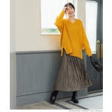 ［Brown］ | ＼新色登場／つや感サテンプリーツスカート | coca