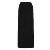 ［Black］ | 〈26ss新色登場〉細見え！セルフカットできるリブロングIラインスカート | coca