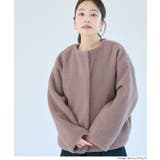 ［Pink］ | 【洗える】マシンウォッシャブルボアブルゾン | coca