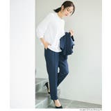 【セレモニー・紫外線カット】ボウタイ風アクセ付きブラウス | coca | 詳細画像10 