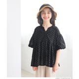 ［Dot］ | 親子お揃い袖ボリュームティアードブラウス レディース | coca