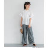 親子お揃いガーゼ袖フリルブラウス キッズ | coca | 詳細画像14