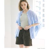 ［A］ | コットンボイルポンチョシャツ | coca