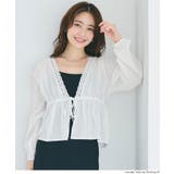 コットンドビーストライプブラウス レディース | coca | 詳細画像4