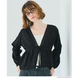 ［Black］ | コットンドビーストライプブラウス レディース | coca